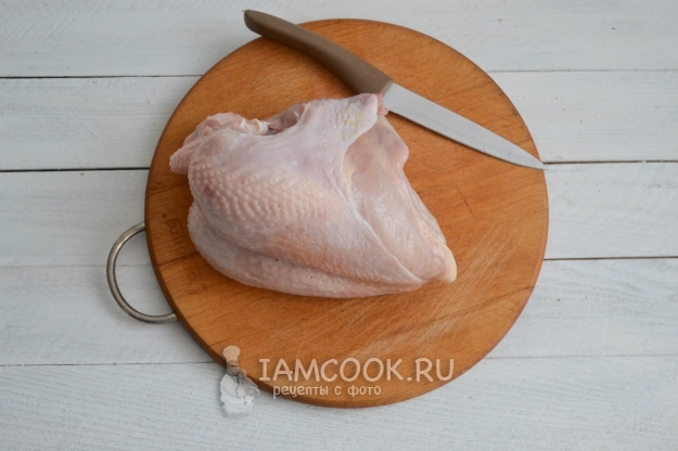 Помыть курицу