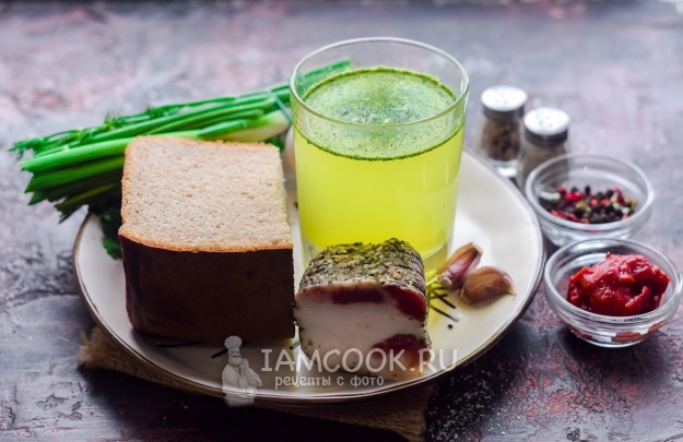 Ингредиенты для хлебного супа