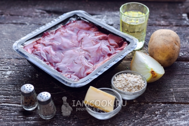 Ингредиенты для рубленных печеночных котлет