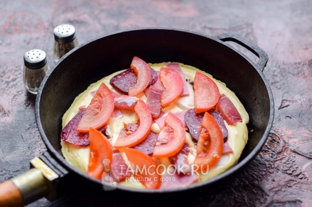 Положить помидоры