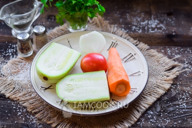 Ингредиенты для кабачковой икры для детей