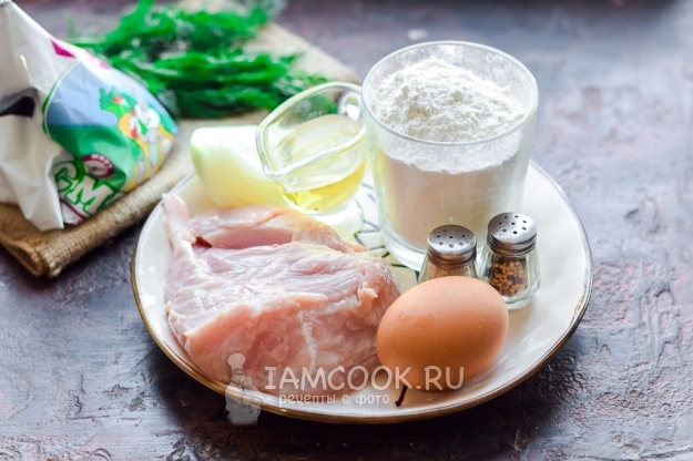 Ингредиенты для оладий из индейки