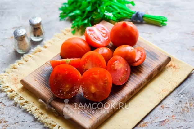 Порезать помидоры