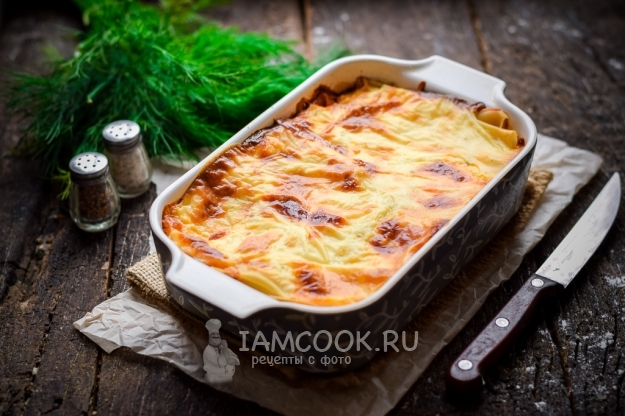 Рецепт лазаньи с ветчиной и сыром