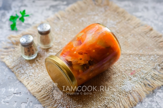 Фото лечо из кабачков и баклажанов на зиму