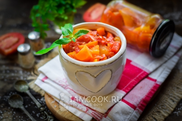 Фото лечо из перца и моркови на зиму