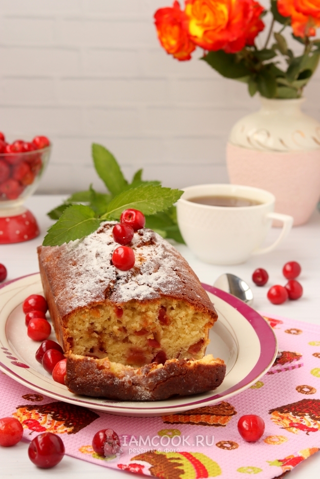 Рецепт кекса с черешней