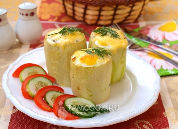 Рецепт бочонков из кабачков с мясным фаршем
