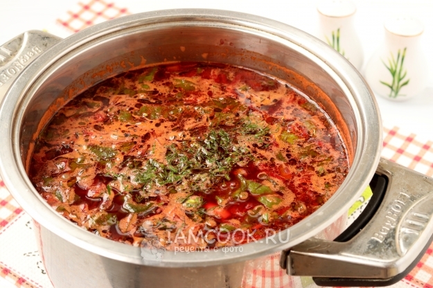 Положить укроп