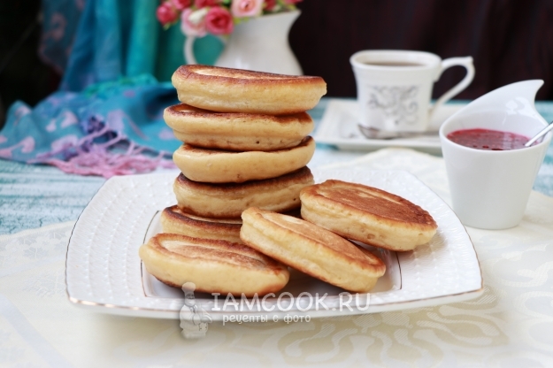 Фото оладий на кефире и сметане