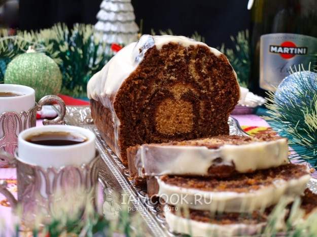 Рецепт кекса «Зебра» на кефире