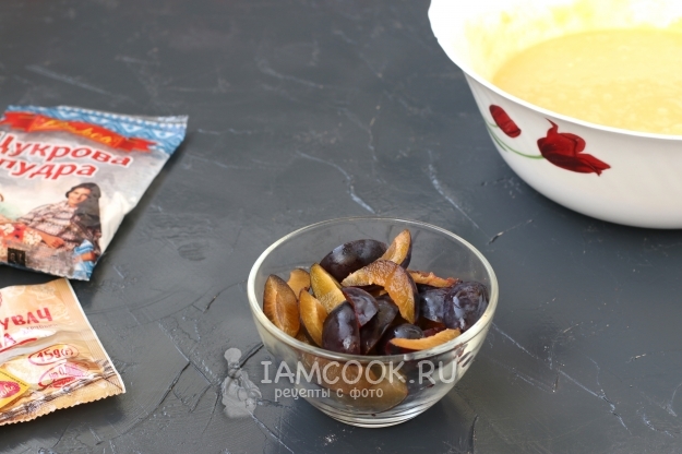 Порезать сливы