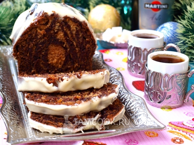 Кекс «Зебра» на кефире