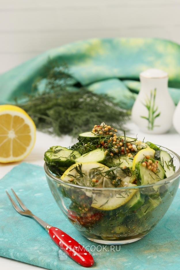 Рецепт маринованных огурцов с лимоном быстрого приготовления