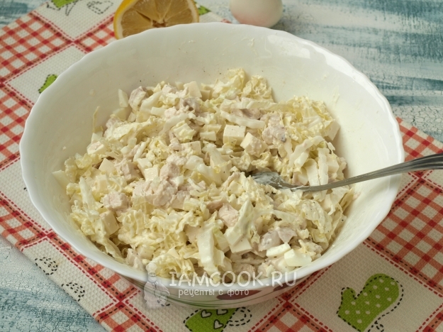 Размешать салат