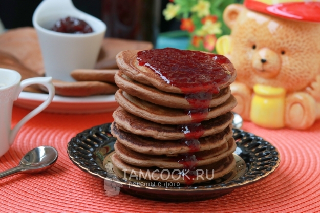 Вкусные оладьи на кислом молоке с какао