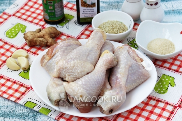 Ингредиенты для курицы, запечённой по-восточному