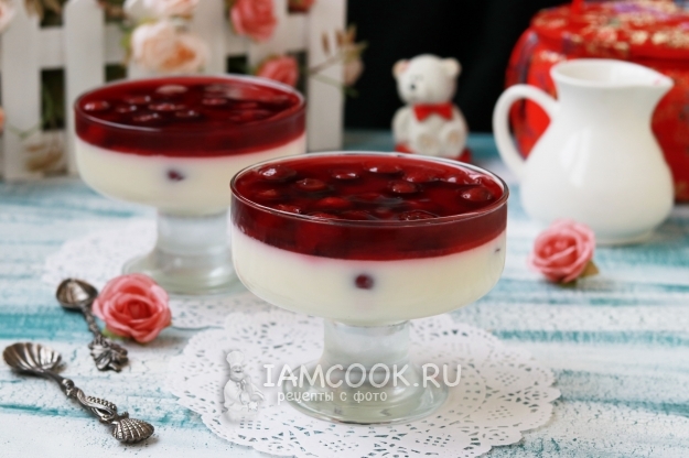 Рецепт панна-котты с вишней