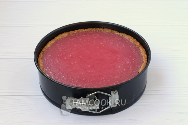 Фото малинового чизкейка