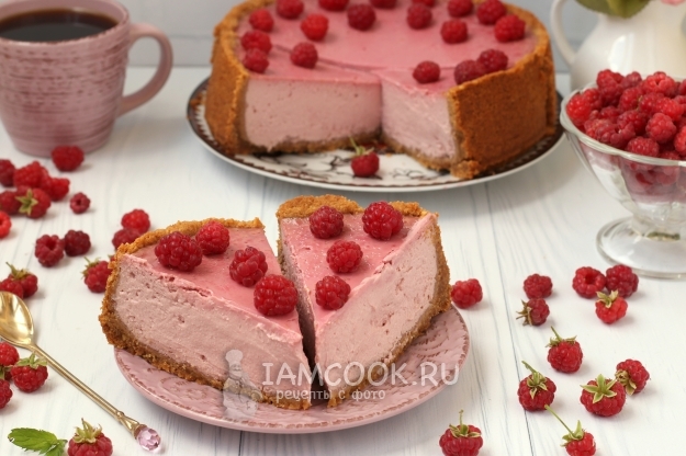Рецепт малинового чизкейка
