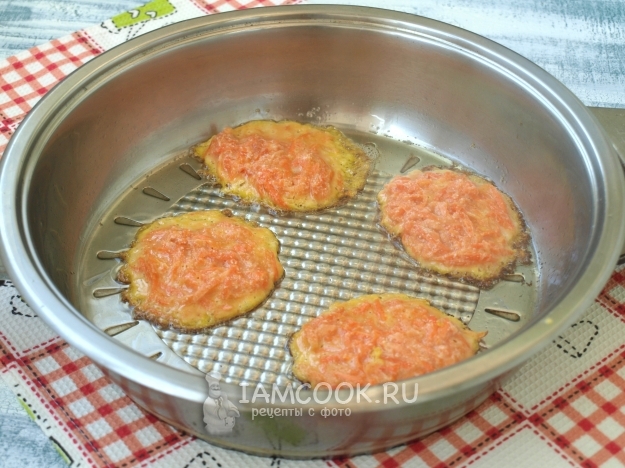 Положить тесто на сковороду