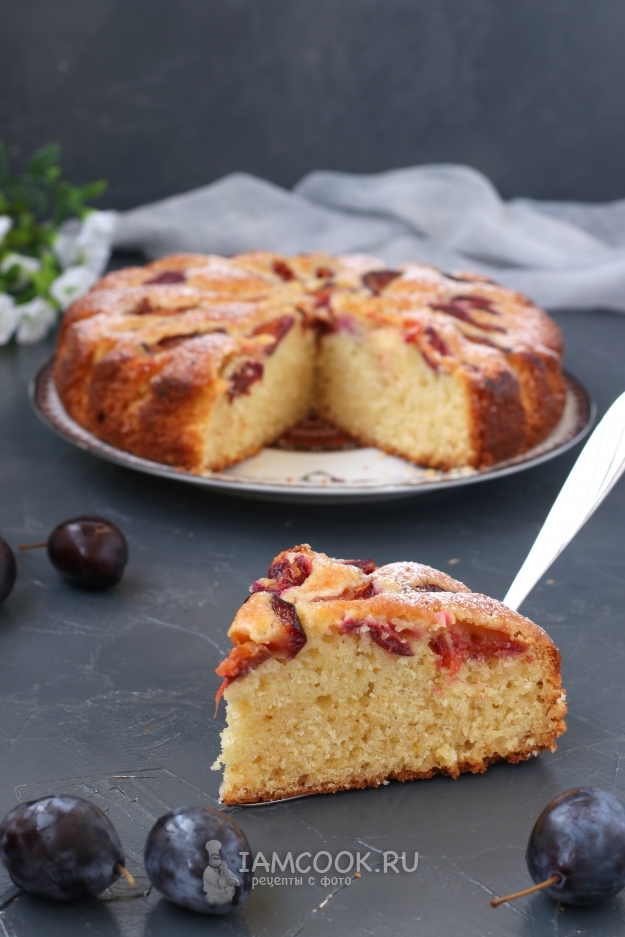 Рецепт бретонского пирога со сливами