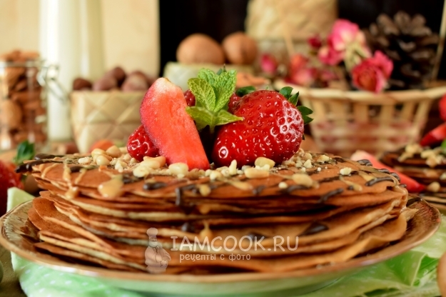 Готовые блинчики с кедровой мукой