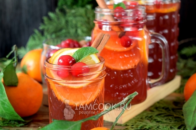 Рецепт безалкогольного клюквенного пунша