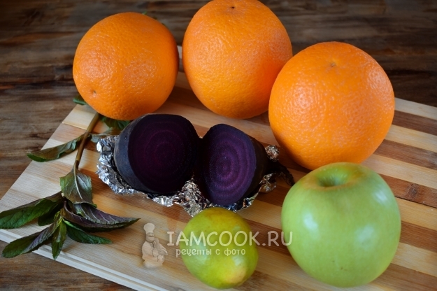 Ингредиенты для смузи с печеной свеклой