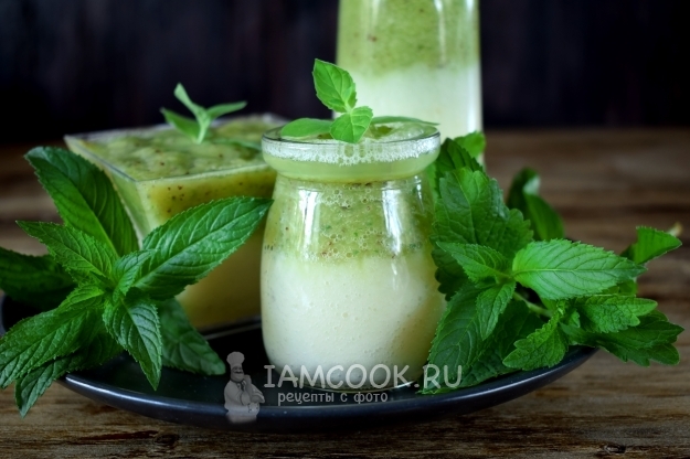 Рецепт смузи с консервированным ананасом и киви