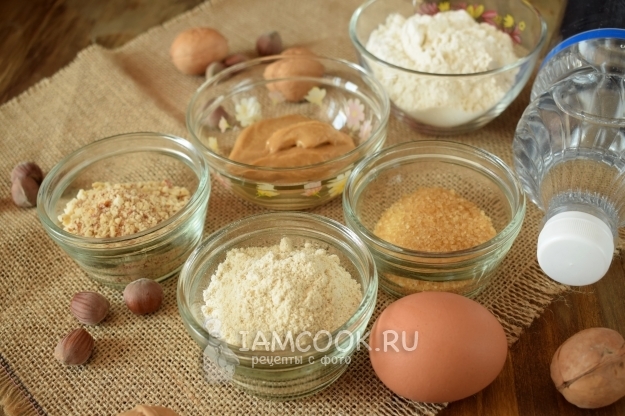 Ингредиенты для блинчиков с кедровой мукой