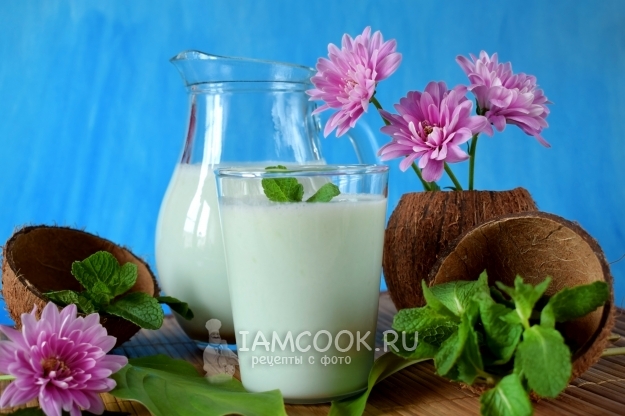 Рецепт кокосово-мятного смузи с ананасом