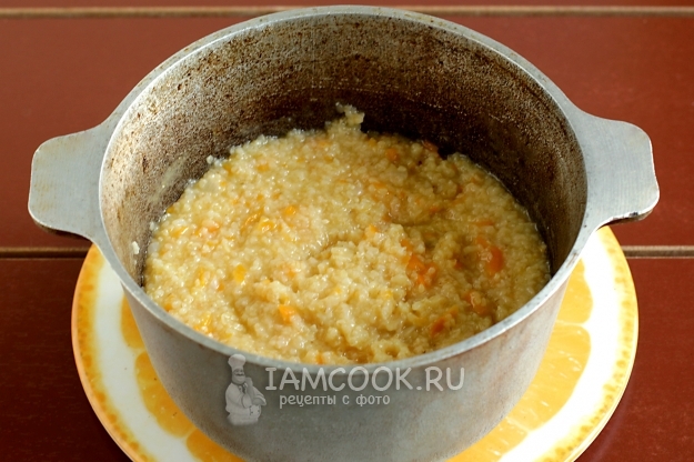 Рецепт пшеничной каши с морковью и луком