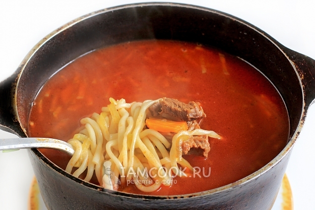 Положить лапшу