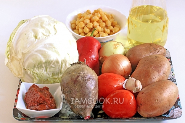 Ингредиенты для горячего свекольника