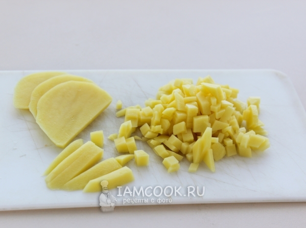 Порезать картофель