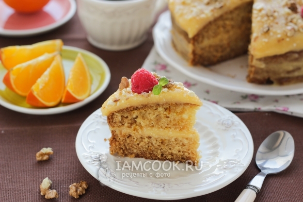 Фото постного апельсинового торта