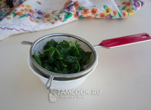 Откинуть крапиву на дуршлаг