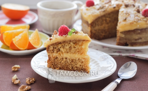 Рецепт постного апельсинового торта