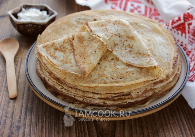 Рецепт бархатных блинчиков