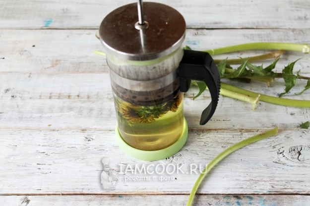 Заварить цветы одуванчика