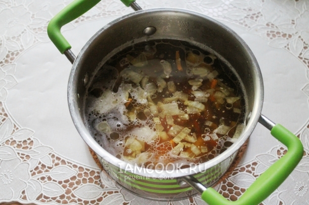 Положить зажарку