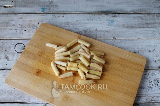 Порезать фасоль