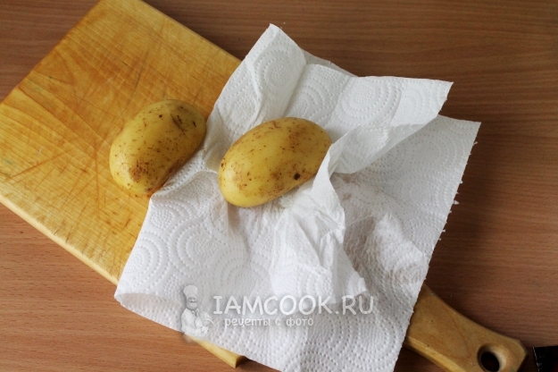 Обсушить картошку