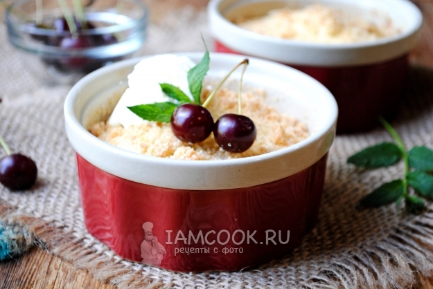 Рецепт вишневого крамбла
