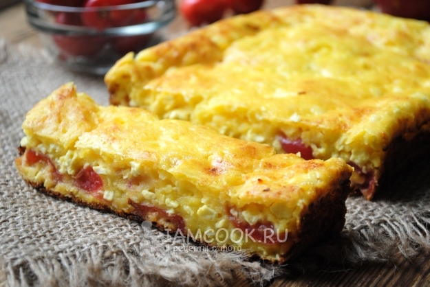 Рецепт творожной запеканки с черешней