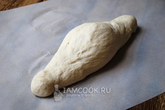 Придать тесту вытянутый вид