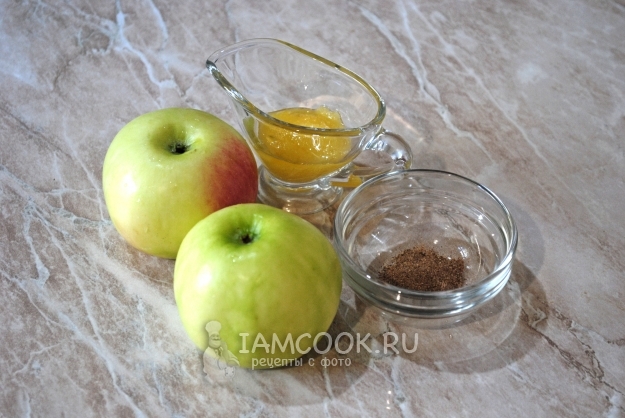 Ингредиенты для запеченных яблок для детей