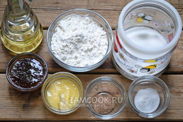 Ингредиенты для постного Тульского пряника