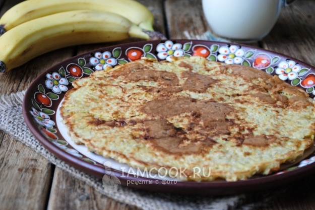 Фото овсяноблина с бананом